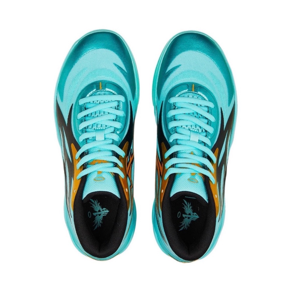 PUMA MB.02 LaMelo Ball Elektro Aqua 377590-01 Men’s 10.5 Basketball Shoes - Picture 4 of 15